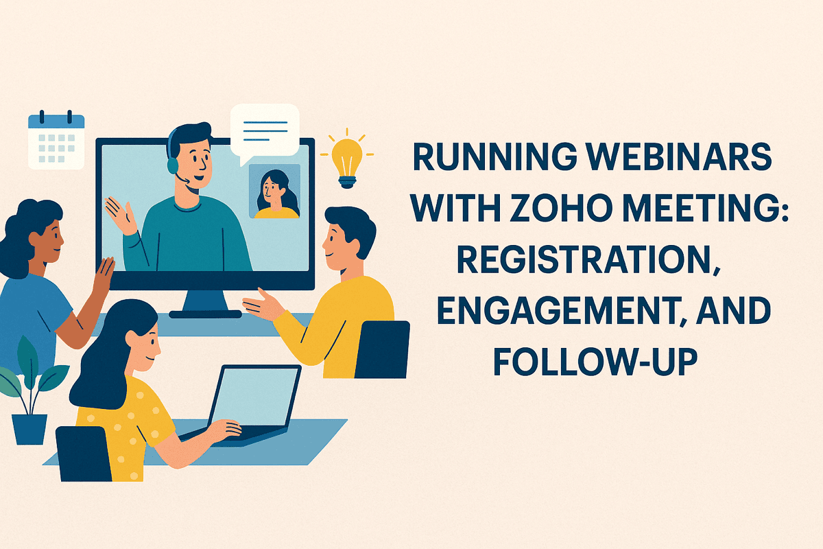 RUNNING WEBINARS WITH ZOHO MEETING: REGISTRATION, ENGAGEMENT, AND FOLLOW-UP